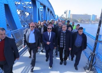 وزير النقل يتابع مشروع رفع كفاءة وتجديد وتطوير كوبري امبابة على النيل