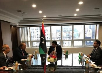 وزير الخارجية يلتقي رئيس المجلس الرئاسي الليبي