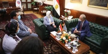 وزيرة الصحة تستقبل السفير اليوناني لدى مصر لبحث سبل  التعاون في القطاع الصحي