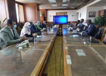 عبد العاطى يلتقي كارل جوستاف وزير المياه الناميبي ورئيس مجلس وزراء المياه الأفارقة