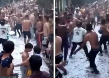 ضجة على مواقع التواصل بعد انتشار فيديو لشباب نصف عراة