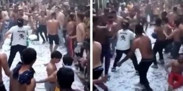 ضجة على مواقع التواصل  بعد انتشار فيديو لشباب نصف عراة