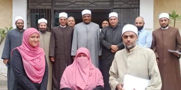 وكيل الأزهر الأسبق ورئيس لجنة المصالحات فى زيارة لمنطقة بنى سويف الأزهرية