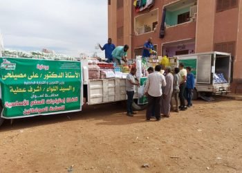 وزير التموين … ضخ كميات كبيرة من السلع الغذائية بالأماكن ‏المتضررة من السيول بأسوان عبر السيارات المتنقلة.