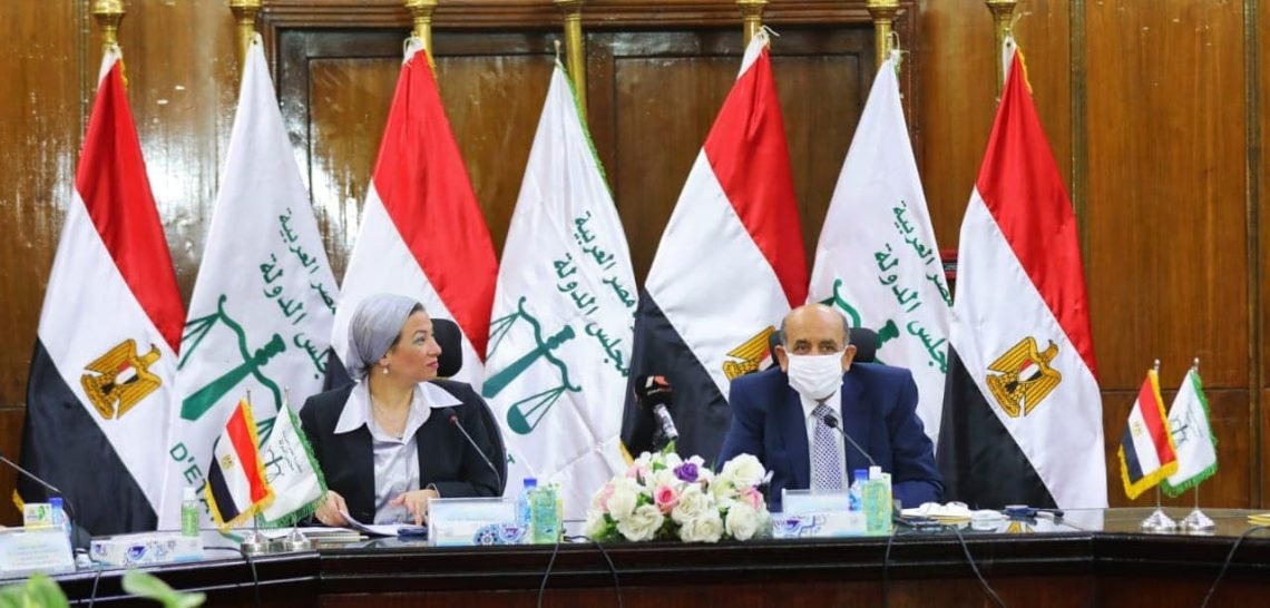 وزيرة البيئة تشهد افتتاح ورشة العمل الخامسة للاتحاد العربى للقضاء الادارى تحت عنوان ” دور القضاء الادارى فى حماية البيئة “