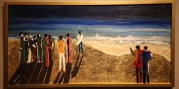 وزيرة الثقافة تتفقد معرض حابي الحياة لحسين نوح بالأوبرا