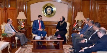 وزيرة التجارة والصناعة تبحث مع وزير الزراعة اللبنانى سبل تيسير حركة التبادل التجارى بين البلدين