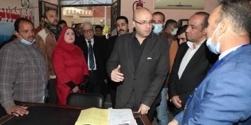 محافظ بني سويف يتفقد سير منظومة  العمل بالمركز التكنولوجي  بالوحدة المحلية لمركز ومدينة الفشن