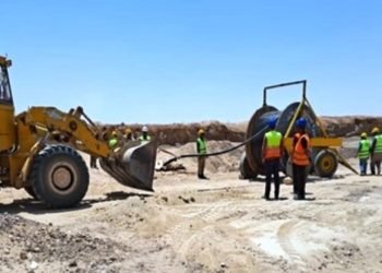 الفقى يتابع اعمال البنيه التحتيه لمنطقة غرب جرجا