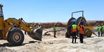 الفقى يتابع اعمال البنيه التحتيه لمنطقة غرب جرجا