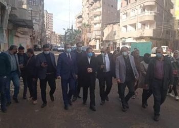 جولة موسعه لمحافظ الغربية ورئيس مجلس المدينة والنواب  والقيادات بالمحله الكبري