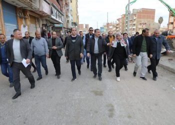 محافظ المنوفية يتفقد أعمال تطوير كورنيش ترعة البتانونية وطريق تلا – طنوب ونفق السكة الحديد