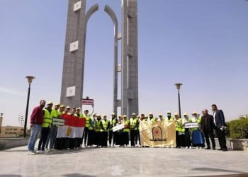 وحدة التطوع جامعةحلوان تشارك في حملة حياه كريمة
