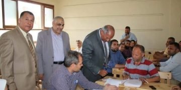 وكيل تعليم بني سويف يتفقد لجان تقدير الدرجات للشهادة الاعدادية