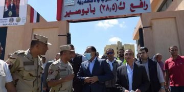 الهيئة الهندسية تنفذ 86 مشروعاً ضمن المبادرة الرئاسية بمركز برج العرب