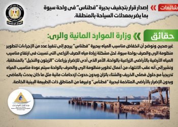 إصدار قرار بتجفيف بحيرة ” فطناس” في واحة سيوة بما يضر بمعدلات السياحة بالمنطقة