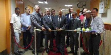 رئيس جامعة المنيا يفتتح  وحدة الأشعة المقطعية بمستشفى الكبد الجامعي