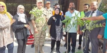 مبادرة وطنية تزين مدرسة امبابة الثانوية الصناعية