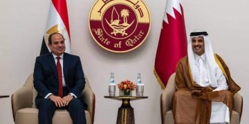 الرئيس السيسى يصل قطر