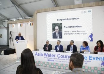 سويلم يشارك فى جلسة “مجلس المياه الآسيوى” بالجناح الكورى الجنوبى بمؤتمر المناخ