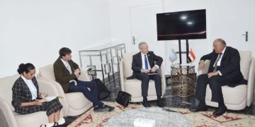 وزير الخارجية رئيس مؤتمر COP27 يستقبل رئيس الجمعية العامة للأمم المتحدة