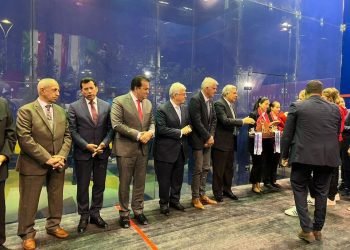 وزراء الرياضة والتعليم العالى والصحة يشهدون ختام بطولة العالم للجامعات للإسكواش