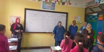 جولات عامر مديرة إدارة التجريبيات بالغربية اليومية استعداداً لمسابقه مدارس مصر