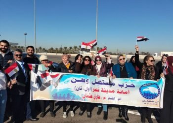 أمانة مدينة نصر لحزب مستقبل وطن في زيارة رسمية للمكتبة العائمة ببورسعيد