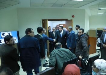 وزير الصحة يشهد المحاضرة التعريفية للملتحقين بزمالة الأشعة التداخلية تمهيدًا للامتحان العملي
