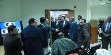 وزير الصحة يشهد المحاضرة التعريفية للملتحقين بزمالة الأشعة التداخلية تمهيدًا للامتحان العملي