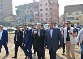 وزير التنمية المحلية ومحافظ بنى سويف يتابعان الموقف التنفيذي لإنشاء سوق الدهشورى