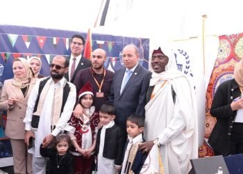 افتتاح " الخيمة التراثية" بإحتفالية يوم الشعوب للطلاب الوافدين بجامعة المنصورة