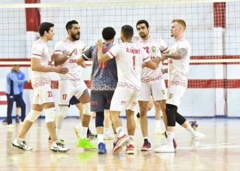 طائرة الزمالك ابطال الدورى للموسم الثانى على التوالى بفوزه على الاهلى 2/3