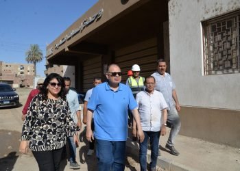 محافظ أسيوط يتفقد أعمال إنشاء مجمع خدمات المواطنين ومجمع الخدمات الزراعية ووحدة إسعاف قرية الشامية