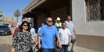 محافظ أسيوط يتفقد أعمال إنشاء مجمع خدمات المواطنين ومجمع الخدمات الزراعية ووحدة إسعاف قرية الشامية