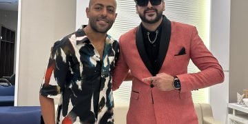 الفنان تامر عاشور والإعلامى كريم أسامة