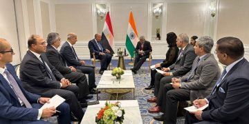 وزير الخارجية يلتقى بنظيره الهندى على هامش أعمال الجمعية العامة للأمم المتحدة