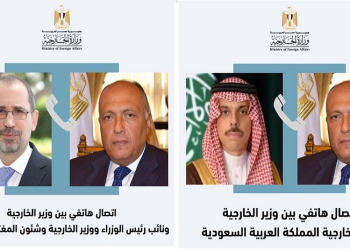 وزير الخارجية سامح شكري يبحث مع نظيريه الأردني والسعودي مستجدات التصعيد العسكري في غزة