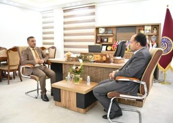 رئيس جامعة الفرات الأوسط التقنية يستقبل المهنئين بمناسبة تسنمه منصب رئاسة الجامعة