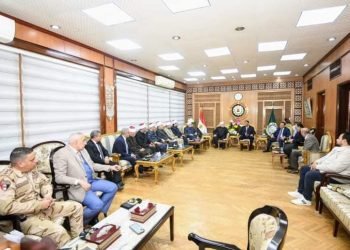 محافظ الدقهلية يستقبل مفتي الجمهورية ويؤدون صلاة الجمعة بمسجد النصر بالمنصوره