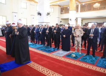 وزير التنمية المحلية ومحافظ الجيزة ومفتى الجمهورية يفتتحون مسجد الروضة بحدائق الأهرام