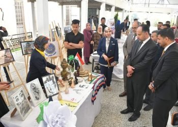 جامعة الفرات الأًوسط التقنية تنظم المعرض الفني الأول لتوثيق الحضارة والآثار العراقية