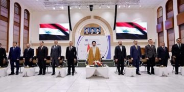 رئيس جامعة الفرات الأًوسط التقنية في ضيافة سماحة السيد الحكيم (دام تأييده)