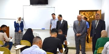 رئيس جامعة الفرات الأوسط التقنية يزور المعهد التقني كربلاء لمتابعة سير العملية الامتحانية