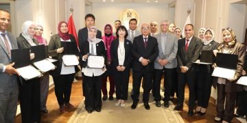وزير التربية والتعليم والنائب الأول لرئيس وكالة “جايكا” يكرمان الدفعة الثالثة من مدربي أنشطة التوكاتسو المعتمدين دولياً