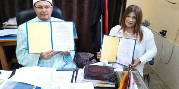 بروتوكول تعاون بين  منطقة الوعظ بالجيزة و مؤسسة بداية أمل للتنمية