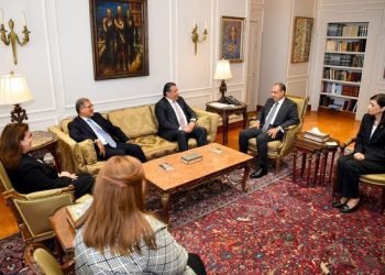 وزير الخارجية يستقبل وفد لجنة العلاقات الخارجية بمجلس الشيوخ