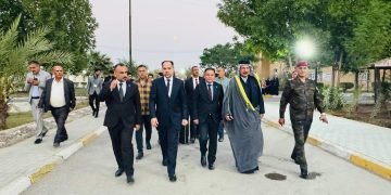 رئيس جامعة الفرات الأوسط التقنية يفتتح مشاريع الإعمار في الكلية التقنية المسيب