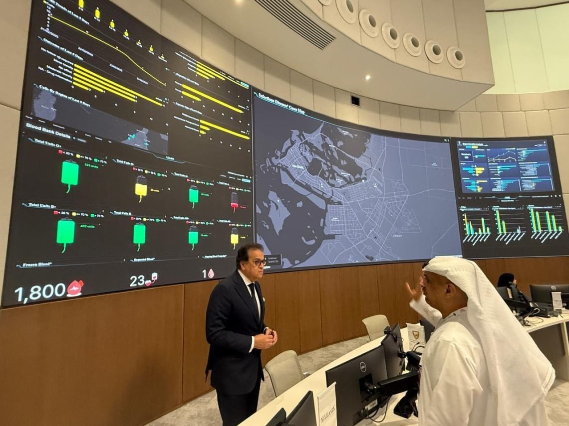 نائب رئيس مجلس الوزراء وزير الصحة يتفقد دائرة الصحة بأبوظبي.. ويؤكد العمل على نقل التجربة إلى مصر