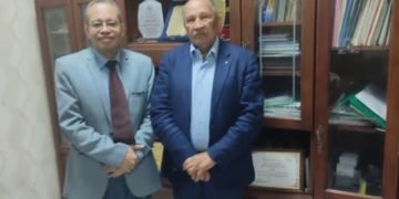 رئيس الاتحاد الإقليمى للجمعيات والمؤسسات  الأهلية يستقبل الرئيس الجديد للجنة الثقافية والإعلام